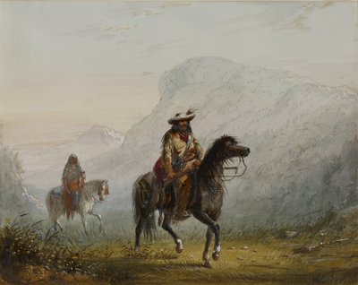 "Bourgeois" W---r und seine Squaw von Alfred Jacob Miller