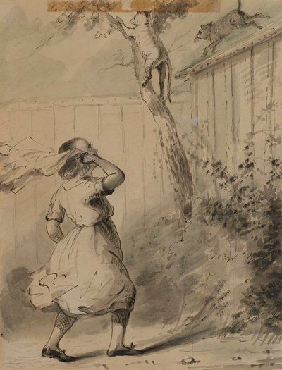Carrie und die Katzen von Alfred Jacob Miller