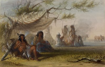Indisches Lager von Alfred Jacob Miller