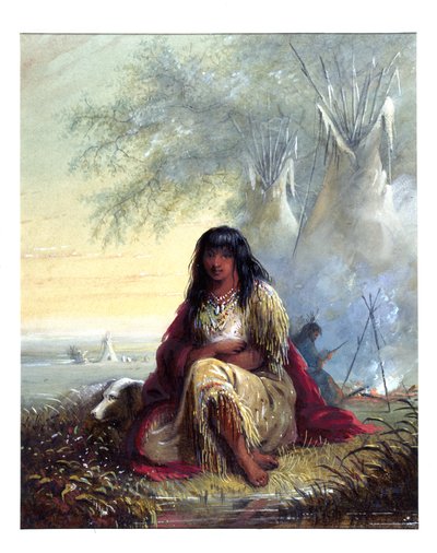 Indisches Mädchen (Sioux) von Alfred Jacob Miller