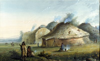 Indianische Lodges von Alfred Jacob Miller