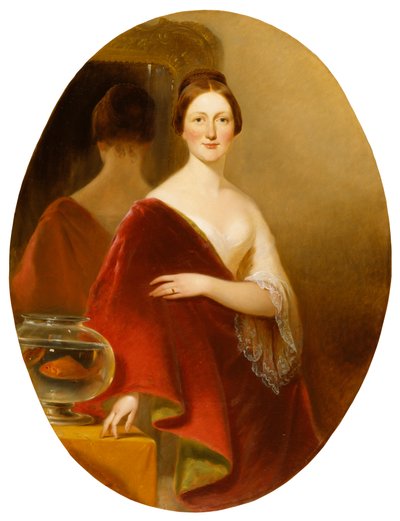 Porträt von Mrs. Decatur Howard Miller (Eliza Credilla Hare) von Alfred Jacob Miller