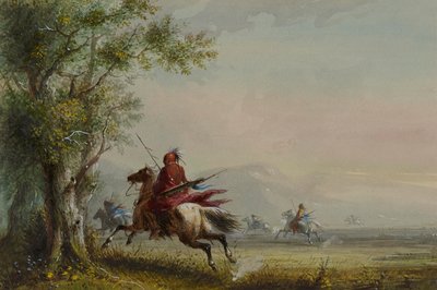 Sioux auf Erkundung von Alfred Jacob Miller