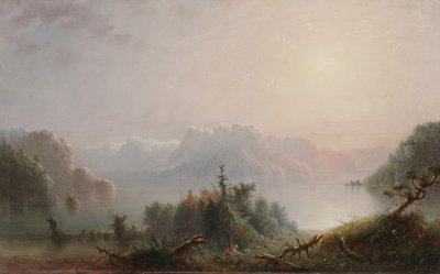 Der See breitet ihre einsame Brust zum Himmel aus, ca. 1850 von Alfred Jacob Miller