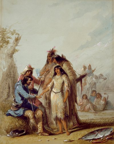 Die Braut des Trappers von Alfred Jacob Miller