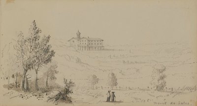Blick auf Mount de Sales von Alfred Jacob Miller