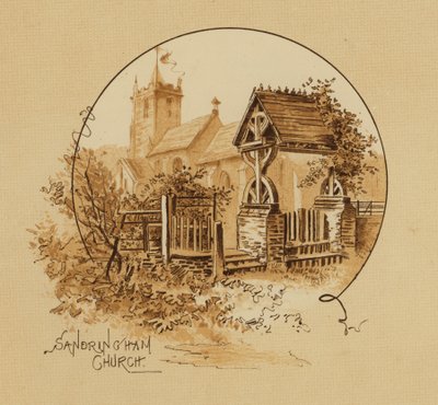 Sandringham Kirche, Norfolk von Alfred Johnson