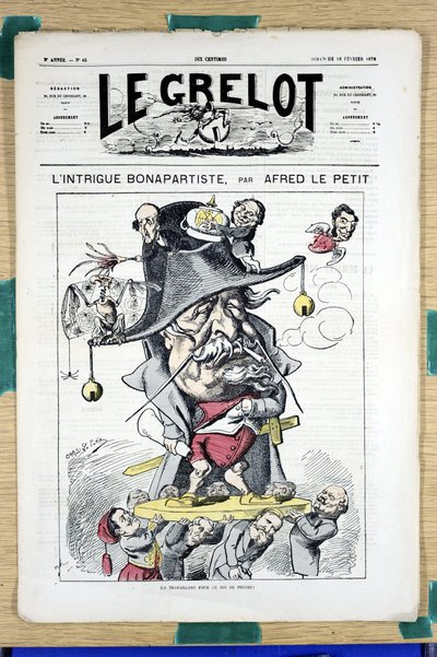 Titelblatt von Le Grelot, Nummer 45, Satirique en Couleurs von Alfred Le Petit