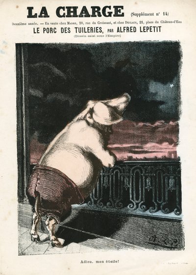 La Charge (1870), Nr. 15, Satirisch in Farben von Alfred Le Petit