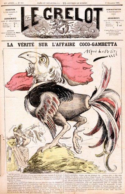 Die Wahrheit über die Coco-Affäre (Gambetta und seine „Hühner“) - Gambetta - von Alfred Le Petitty, in „Le Grelot“ vom 17.12.1882 von Alfred Le Petit