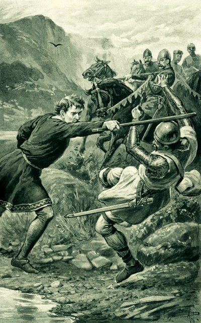 Wallace, angegriffen von Lord Percys Anhängern von Alfred Pearse