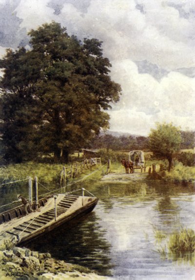 Bablock Hythe Fähre von Alfred Robert Quinton