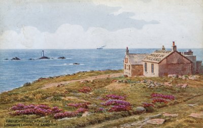 Erstes und letztes Haus in England und Longships-Leuchtturm, Lands End von Alfred Robert Quinton