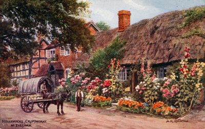 Stockrosen, Cropthorne, Evesham von Alfred Robert Quinton