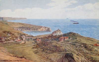 Lulworth Cove von oben von Alfred Robert Quinton