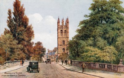 Magdalen Tower, von der Brücke, Oxford von Alfred Robert Quinton