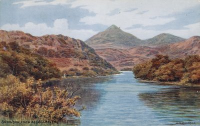 Snowdon, vom Afon Claslyn von Alfred Robert Quinton