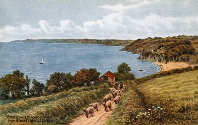 Start Bay und Blackpool Sands, von Stoke Fleming, S Devon von Alfred Robert Quinton