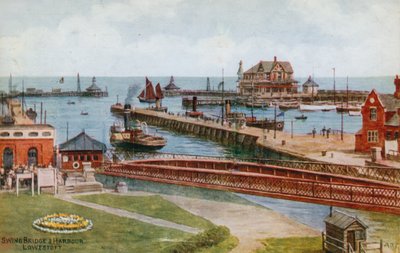 Schwenkbrücke und Hafen, Lowestoft von Alfred Robert Quinton