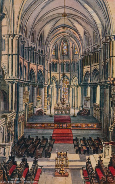 Der Chor der Kathedrale von Canterbury von Alfred Robert Quinton