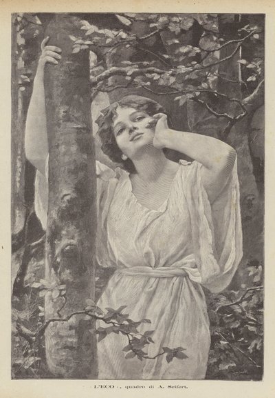 Das Echo, Gemälde von A. Seifert von Alfred Seifert