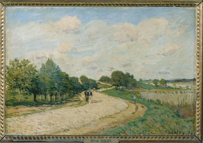 Die Straße nach Mantes von Alfred Sisley