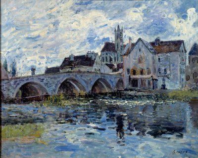 Le pont de Moret von Alfred Sisley