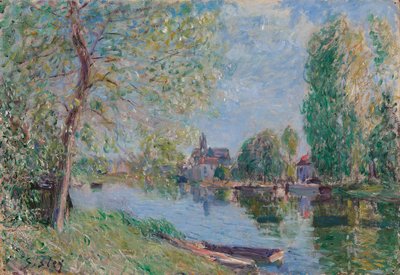 Frühling in Moret-sur-Loing von Alfred Sisley
