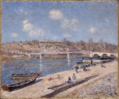 Der Strand von Saint-Mammès von Alfred Sisley