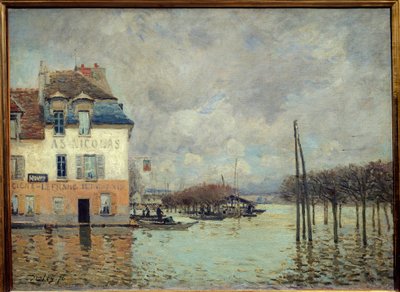 Die Flut in Port Marly von Alfred Sisley