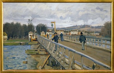 Die Fußgängerbrücke in Argenteuil von Alfred Sisley