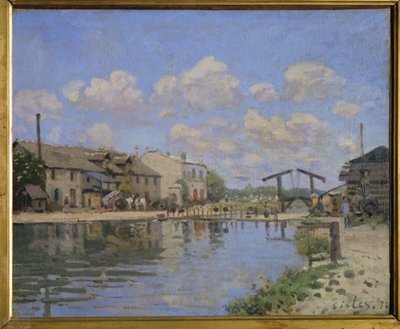 Blick auf den Canal St. Martin, Paris von Alfred Sisley