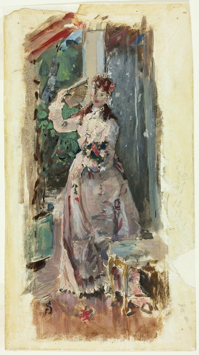 Die Ecke des Balkons von Alfred Emile Stevens
