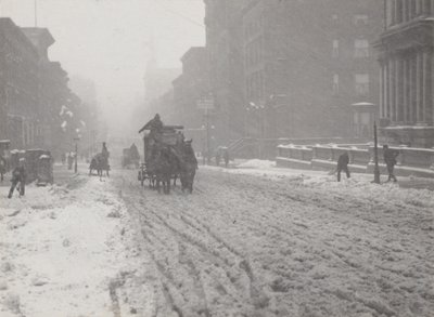 Winter auf der Fifth Avenue von Alfred Stieglitz