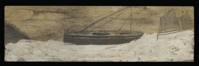 Boote auf unruhigem Wasser von Alfred Wallis