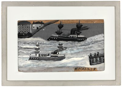Kanonenboote im Krieg von Alfred Wallis