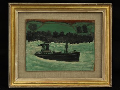 Trawler vor der Küste Cornwalls von Alfred Wallis