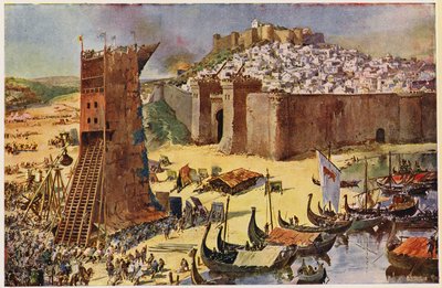 Eroberung von Lissabon von Alfredo Roque Gameiro