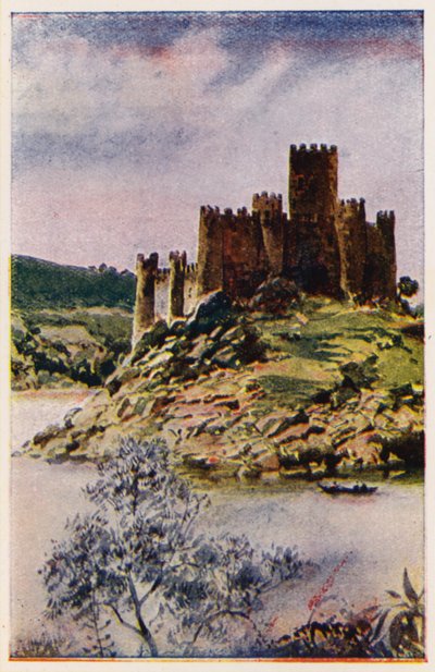 Burg von Almourol, Portugal von Alfredo Roque Gameiro