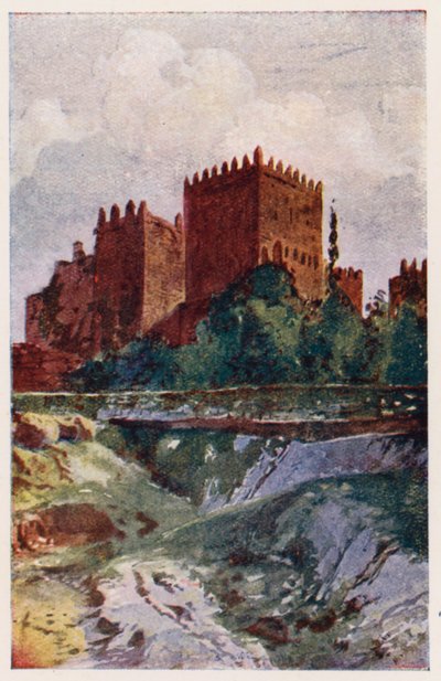 Burg von Guimaraes, Portugal von Alfredo Roque Gameiro