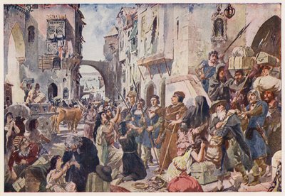 Vertreibung der Juden aus Portugal von Alfredo Roque Gameiro