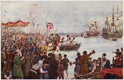 Vasco da Gama auf dem Weg nach Indien von Alfredo Roque Gameiro
