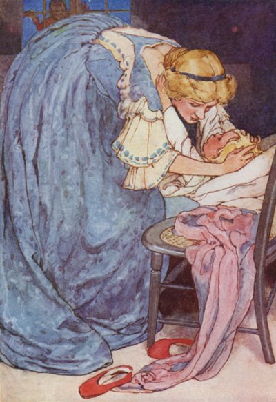 Schlaf, hübsches Liebling, weine nicht! von Alice Bolingbroke (after) Woodward
