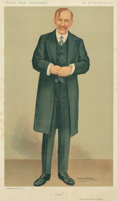 Mr. Philip Whitwell-Wilson, PWW, 27. Dezember 1911, Vanity Fair Karikatur von Alick P. F. Ritchie