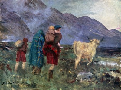 Ich löste die Kuh und wir begannen unsere mühsame Reise von Allan (after) Stewart