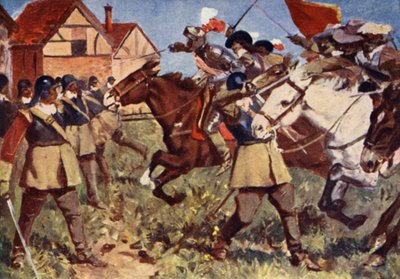 Ruperts Angriff bei Edgehill von Allan (after) Stewart