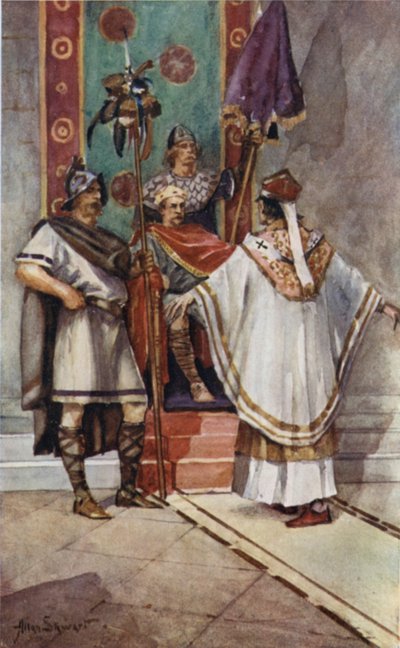 St. Paulinus und König Edwin von Allan (after) Stewart
