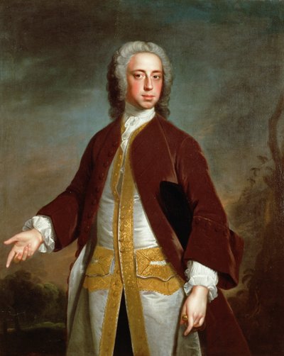 Porträt von Lord Sherard Manners, 6. Sohn des Herzogs von Rutland, vor 1742 von Allan Ramsay