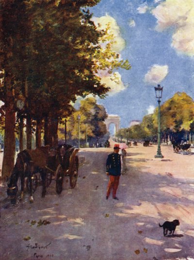 Paris: Champs-Élysées und der Arc de Triomphe von Allan Stewart