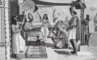 Ramses II. erhält eine Kopie seines Vertrags mit den Hethitern von Allan Stewart